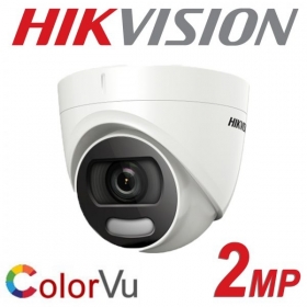 CAMERA HD-TVI 2MP COLORVU DS-2CE72DFT-F