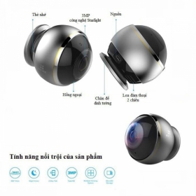 Camera IP Fisheye hồng ngoại không dây 3.0 Megapixel EZVIZ C6P CS-CV346-A0-7A3WFR