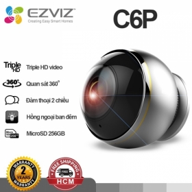 Camera IP Fisheye hồng ngoại không dây 3.0 Megapixel EZVIZ C6P CS-CV346-A0-7A3WFR