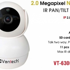 Camera IP hồng ngoại không dây 2.0 Megapixel VANTECH VT-6300C