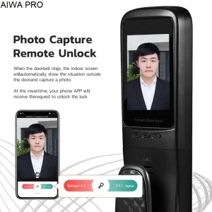 Camera Khóa Cửa Nhận Dạng Khuôn Mặt AW-820 Tuya Wifi