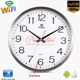 CAMERA NGUỴ TRANG WIFI -Giấu Kín-Siêu Nhỏ ĐỒNG HỒ TREO TƯỜNG CAO CẤP HPVISION HP-DHT2M FULLHD 1080