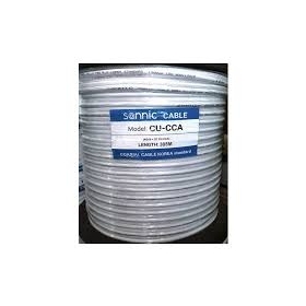 Cáp đồng trục liền nguồn SANNIC CU-CCA cuộn 305m