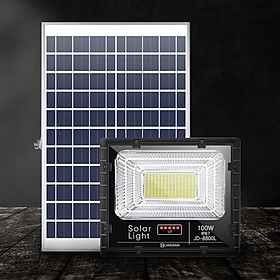 ĐÈN 100W NĂNG LƯỢNG MẶT TRỜI - ĐÈN LED BÁO PIN - MẪU MỚI 2020 TOPSOLAR TS - 85100L