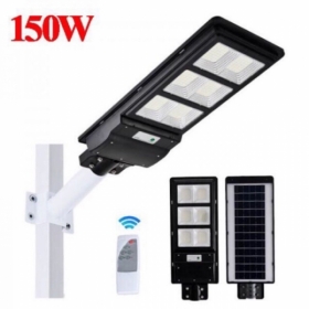 ĐÈN ĐƯỜNG NĂNG LƯỢNG MẶT TRỜI ---150W SIÊU SÁNG. CÓ CẢM BIẾN -ĐẾ VÀ REMOTE-