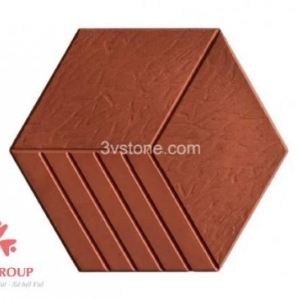Gạch lục giác 3 sọc