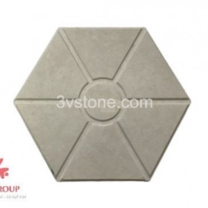 Gạch lục giác đồng tiền không màu