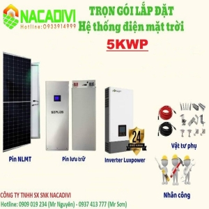 Hệ Thống Điện Mặt Trời Hòa Lưới 5KWP