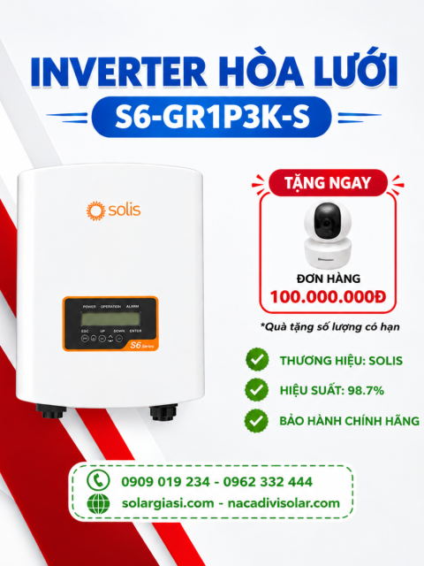 INVERTER HÒA LƯỚI BÁN TẢI SOLIS - S6-GR1P3K-S 