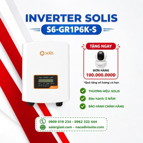 INVERTER HÒA LƯỚI BÁN TẢI SOLIS - S6-GR1P6K-S 