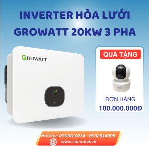 Inverter hòa lưới GROWATT 20KW 3pha