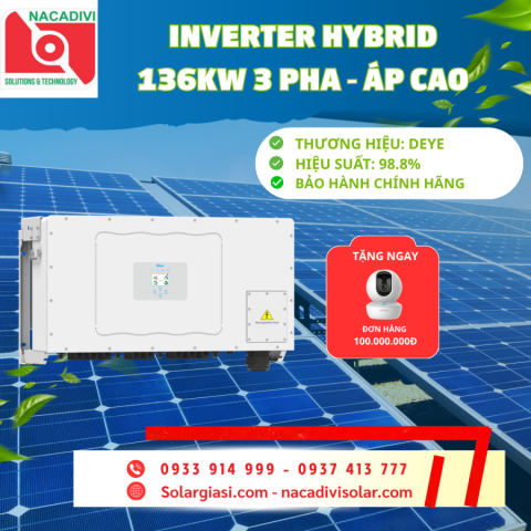 Inverter Hybrid Deye 136kW 3 pha – SUN-136K-G01P3-EU-AM8