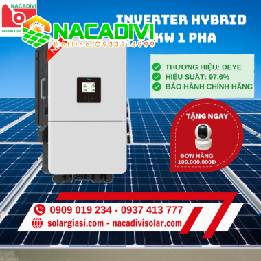 INVERTER HYBRID DEYE 5kW 1 pha - SUN-5K-SG05LP1-EU-SM2 - P