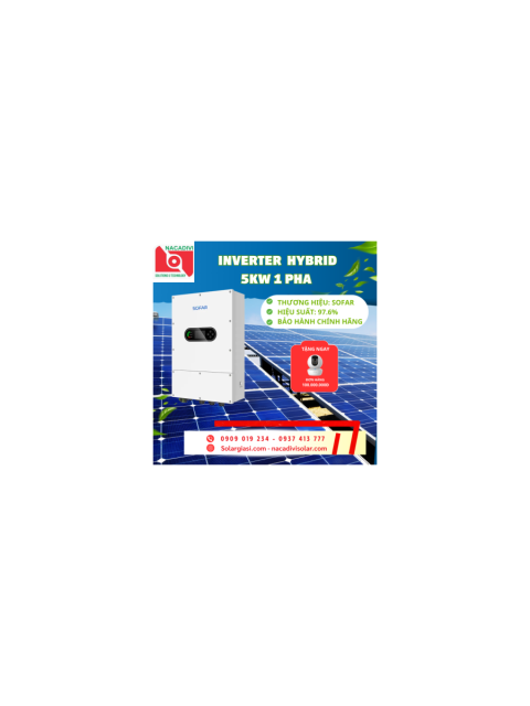 Inverter hybrid Sofar 5kW 1 pha HYD-5K-LS1-PRO