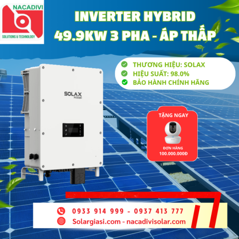  Inverter Hybrid SolaX 49.9KW 3 Pha X3-AELIO-49.9K