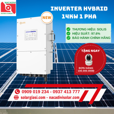 Inverter Hybrid Solis 14kW 1 Pha S6-EH1P14K03-NVYD-L