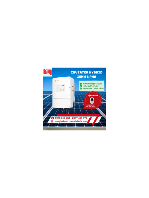 Inverter hybrid Solis 15kw 3 pha S6-EH3P15K02-NVYD-L