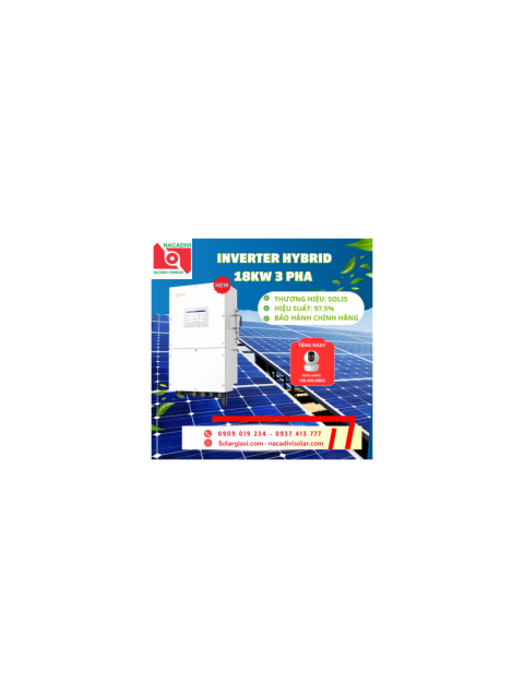 Inverter hybrid Solis 18kW 3 pha S6-EH3P18K02-NV-YD-L
