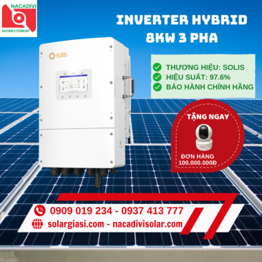 Inverter hybrid Solis 8kw 3 pha S6-EH3P8K02-NVYD-L
