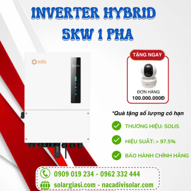 Inverter hybrid Solis 5kW 1 PHA - S6-EH1P5K-L-Pro