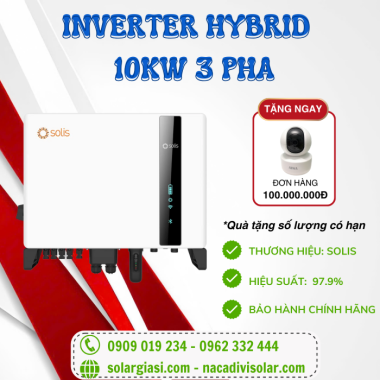 Inverter hybrid Solis 10kW 3 Pha áp cao - S6-EH3P10K-H