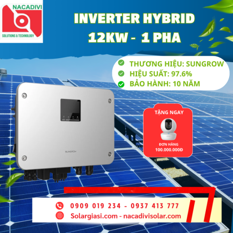 Inverter Hybrid Sungrow 12kW 1 PHA - MG12RL