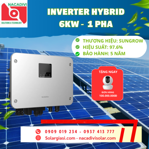 Inverter Hybrid Sungrow 6KW 1 PHA - MG6RL
