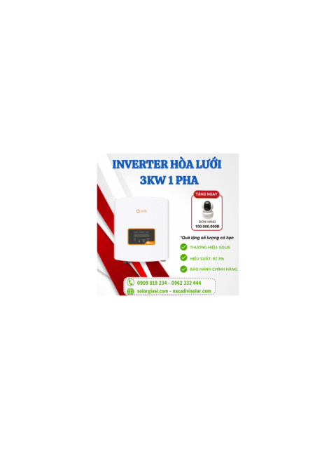 Inverter Mini Solis S6-GR1P3K-M | Inverter solis 1 pha 3KW