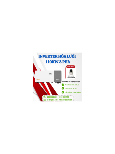 Inverter Solis 110kW I Biến tần Solis-110K-S6-GC110K