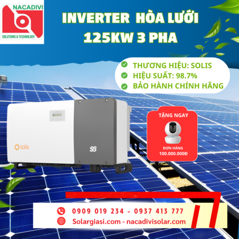 Inverter Solis 125kW I Biến tần Solis-125K-S6-GC125K