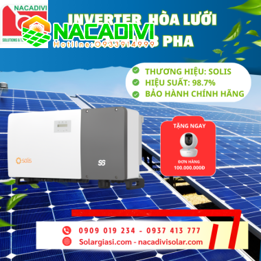 Inverter Solis 125kW I Biến tần Solis-125K-S6-GC125K