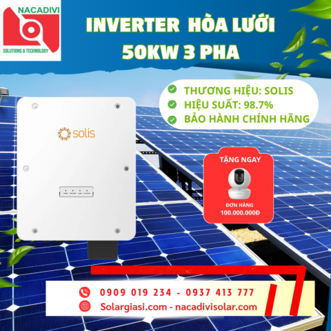 Inverter Solis 50KW 3 pha - S6-GC3P50K04- NVND