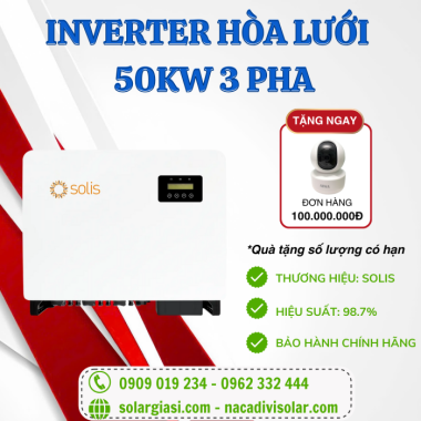 Inverter Solis 50KW 3 pha - S6-GC3P50K04- NVND