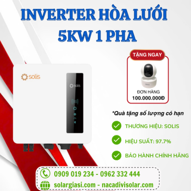 Inverter Solis 5kW 1 PHA - S6-GR1P5K-S 