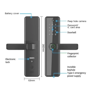 Khóa Cửa An Ninh Có Camera  AW-650