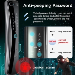Khóa Cửa Kỹ Thuật Số, Chuông Video Nhận Dạng Khuôn Mặt AW-828-3D