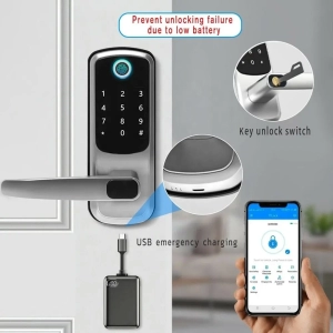 Khóa Cửa Vân Tay Kỹ Thuật Số AW-622 Điều Khiển Từ Xa Wifi Ứng Dụng Tuya