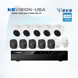 Lắp đặt trọn bộ 10 camera Kbvision 2.0mpx