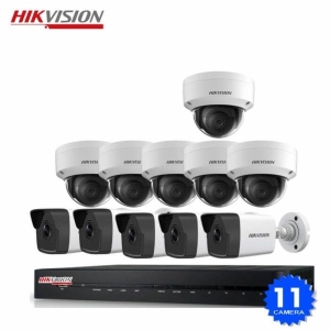 Lắp Đặt Trọn Bộ 11 Camera Hikvision 2.0mpx Thu Tiếng