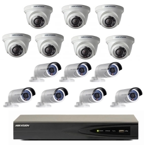 Lắp Đặt Trọn Bộ 14 Camera Hikvision 2.0mpx