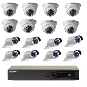 Lắp Đặt Trọn Bộ 16 Camera Hikvision 2.0mpx