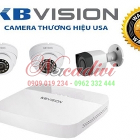 Lắp đặt trọn bộ 3 camera giám sát 4.0MP KBvision