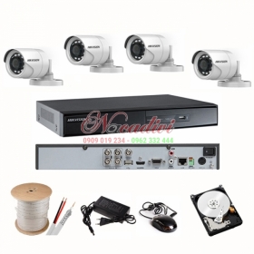 Lắp Đặt Trọn Bộ 4 Camera IP Giám Sát 2.0M Hikvision