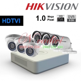 Lắp đặt trọn bộ 6 camera giám sát 1.0M Hikvision