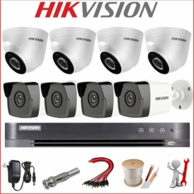 Lắp đặt trọn bộ 6 camera giám sát 8.0MP (4K) siêu nét Hikvision