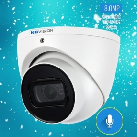 Lắp đặt trọn bộ 7 camera giám sát 8.0MP(4K) KBvision (Nghe được âm thanh)