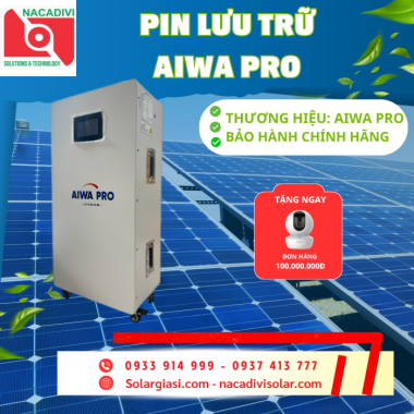 Pin Lithium Aiwa Pro - 16MTP214 51.2V-314Ah (17kWh) - Công nghệ mới 10000 lần xả
