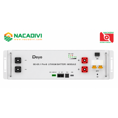 Pin Lithium (LFP) 51,2V 100AH -  Deye SE-G5.1 Pro-B (5kWh)