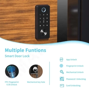 Smart Lock Khóa Cửa Kỹ Thuật Số Tuya AW-701 Nguồn Dự Phòng USB
