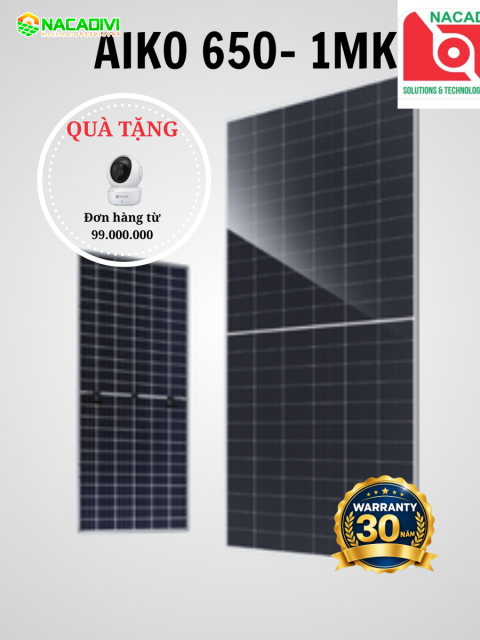 Tấm pin AIKO Solar Stellar 1N+66 650W